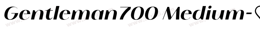 Gentleman700 Medium字体转换